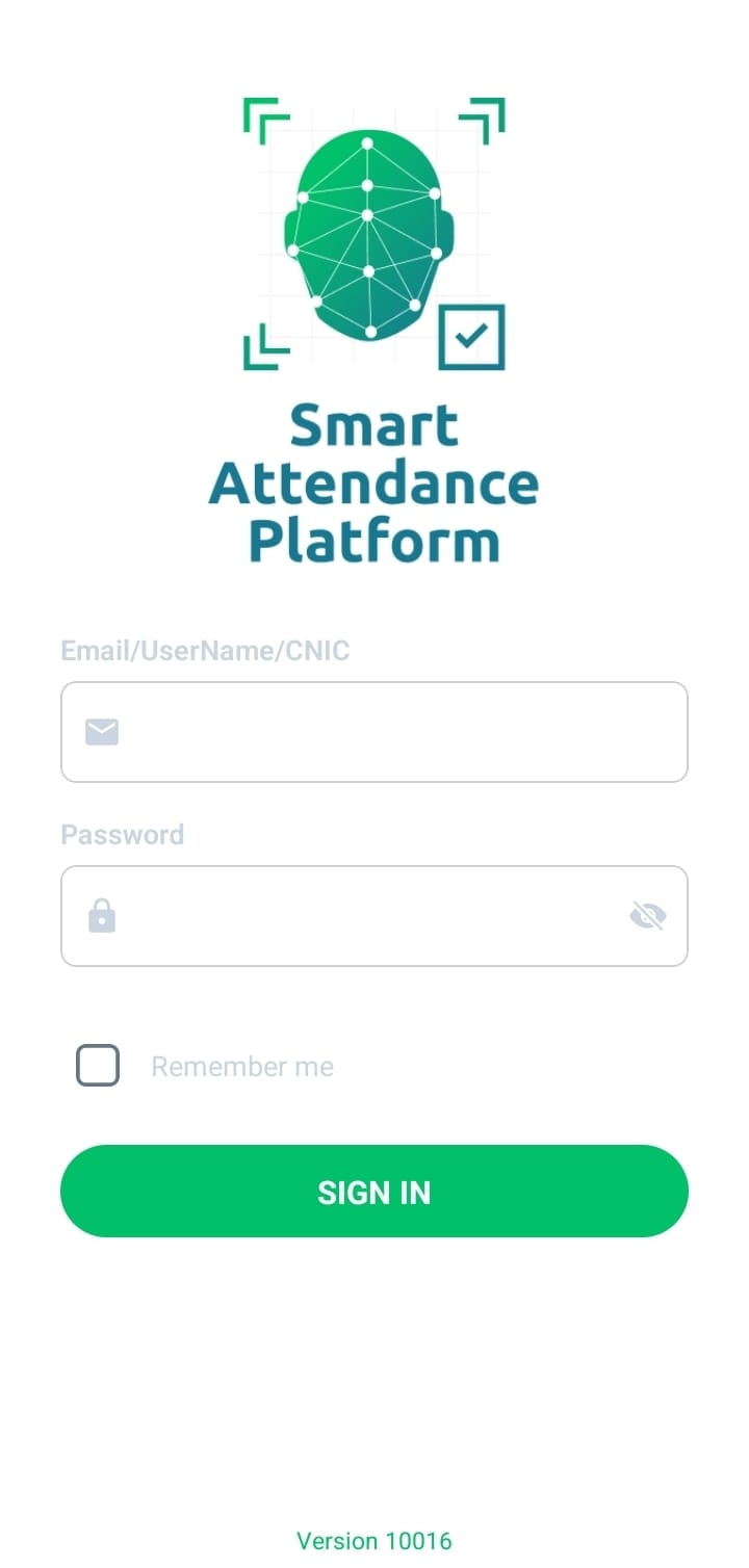 Login into Smart Attendance App